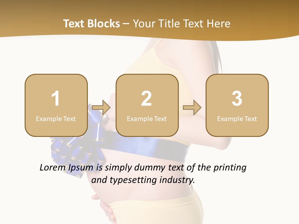 Gift Expecting Stomach PowerPoint Template