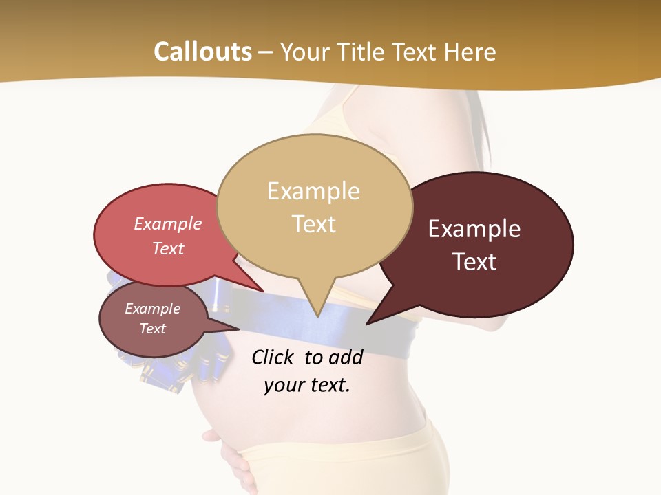 Gift Expecting Stomach PowerPoint Template
