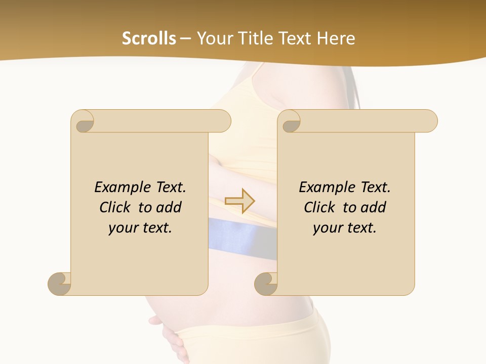 Gift Expecting Stomach PowerPoint Template