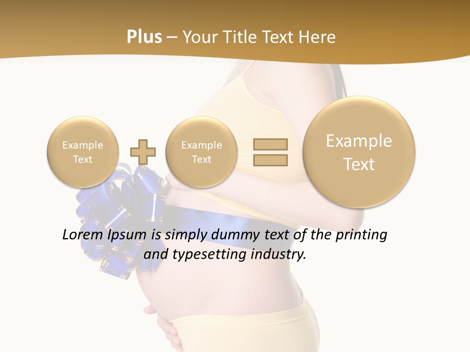 Gift Expecting Stomach PowerPoint Template