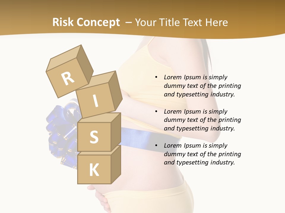 Gift Expecting Stomach PowerPoint Template
