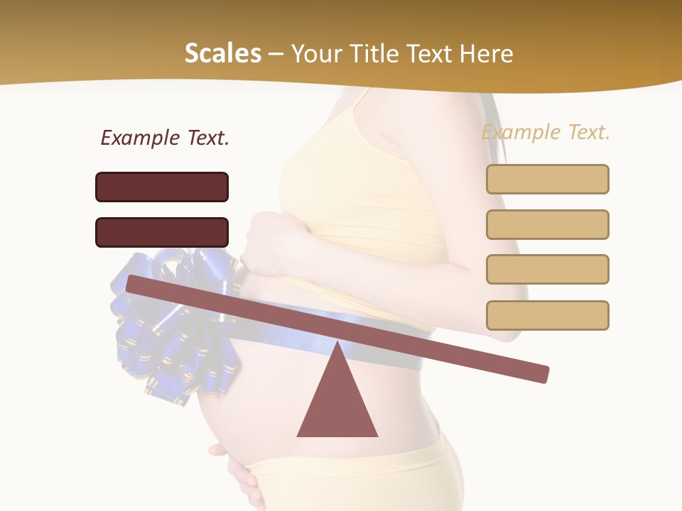 Gift Expecting Stomach PowerPoint Template