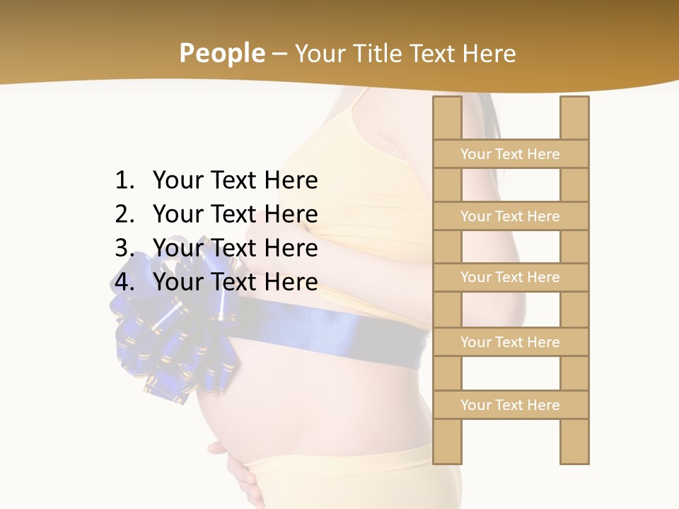 Gift Expecting Stomach PowerPoint Template