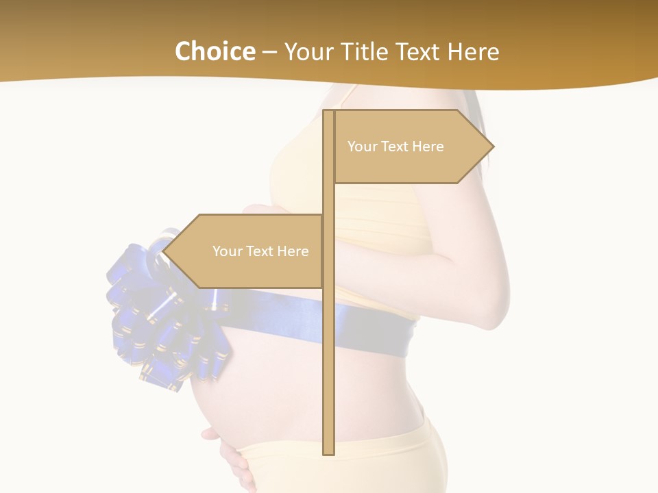 Gift Expecting Stomach PowerPoint Template