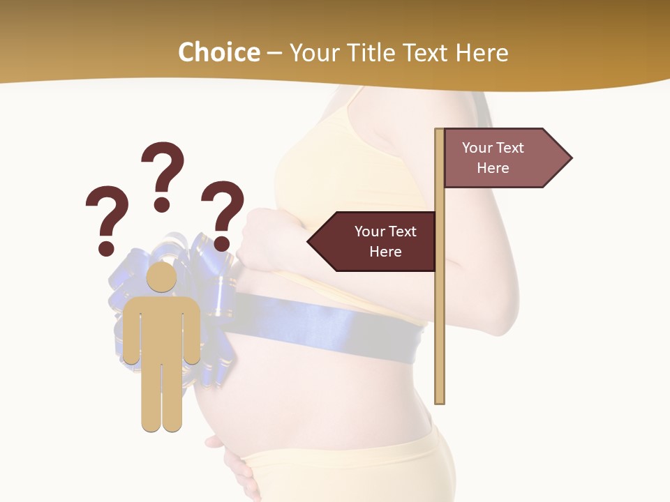 Gift Expecting Stomach PowerPoint Template