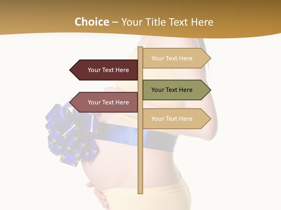 Gift Expecting Stomach PowerPoint Template