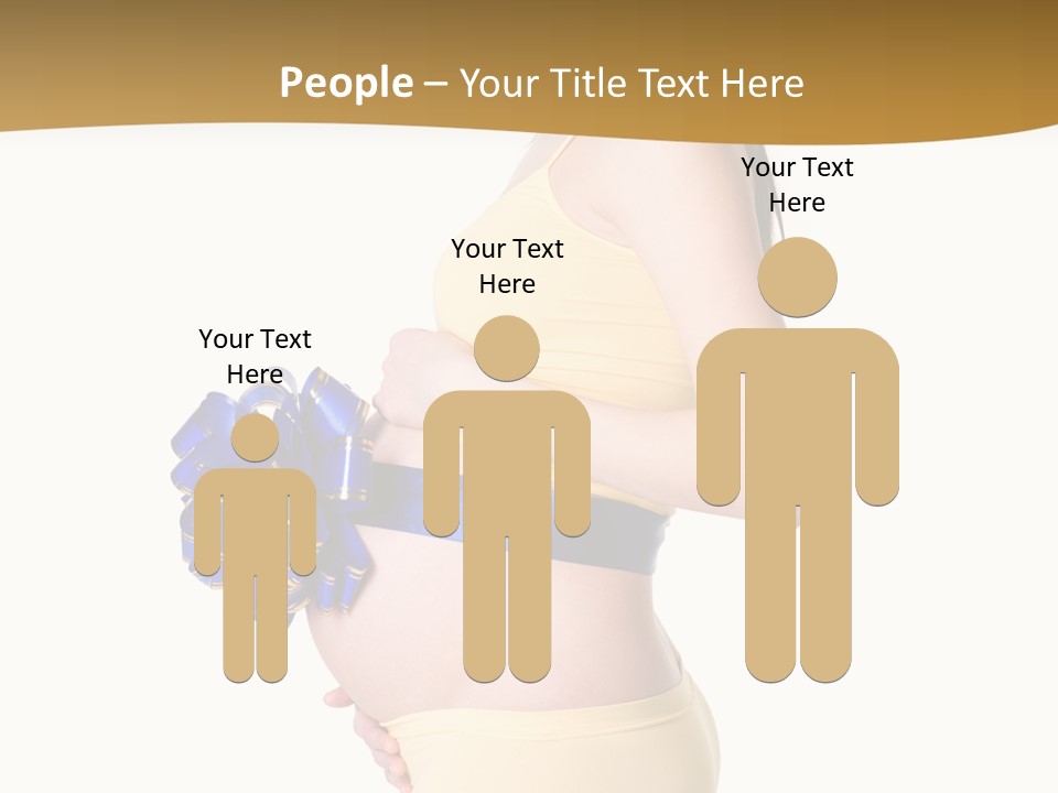 Gift Expecting Stomach PowerPoint Template