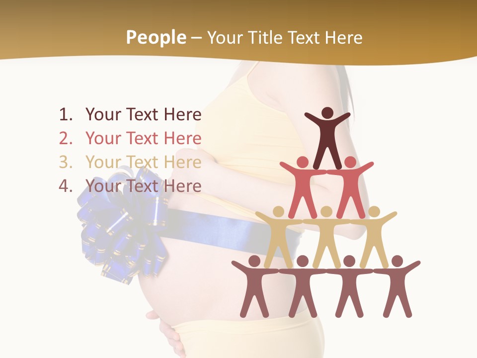 Gift Expecting Stomach PowerPoint Template