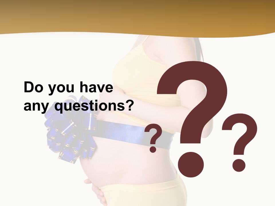 Gift Expecting Stomach PowerPoint Template