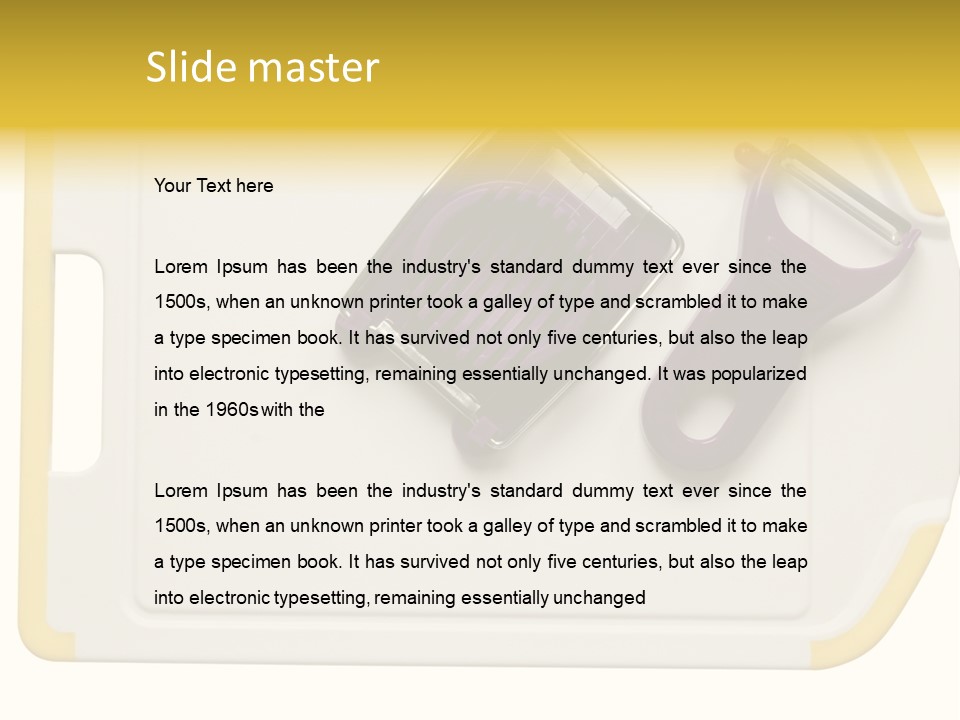 Cook Tool Isolated PowerPoint Template