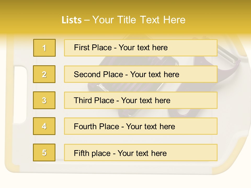 Cook Tool Isolated PowerPoint Template