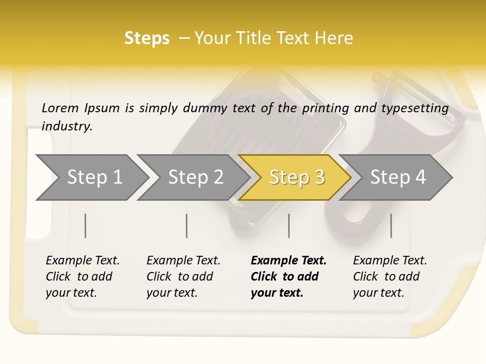 Cook Tool Isolated PowerPoint Template