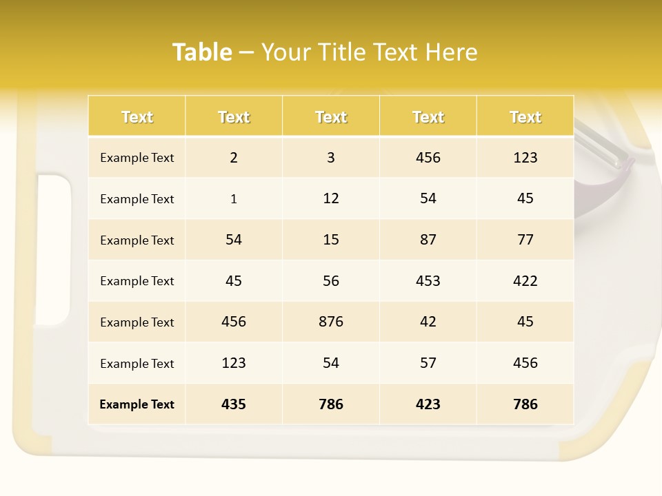 Cook Tool Isolated PowerPoint Template