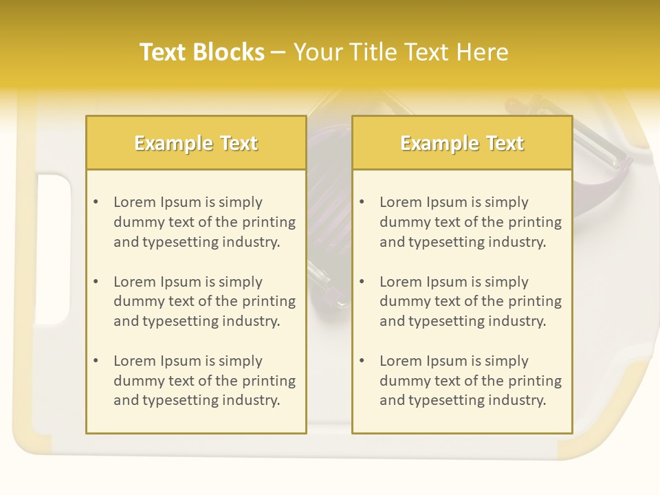 Cook Tool Isolated PowerPoint Template