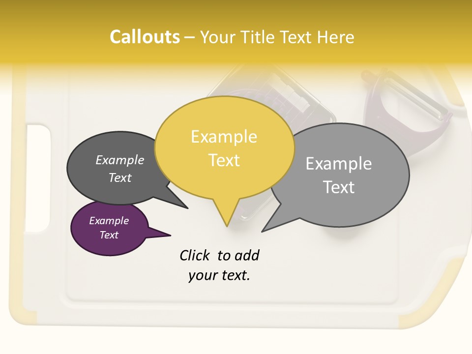 Cook Tool Isolated PowerPoint Template