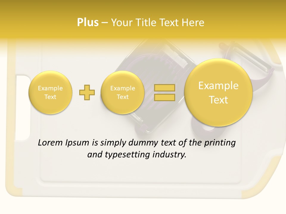 Cook Tool Isolated PowerPoint Template