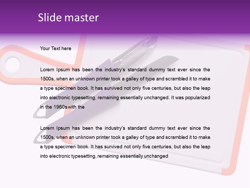 Pattern Slice White PowerPoint Template