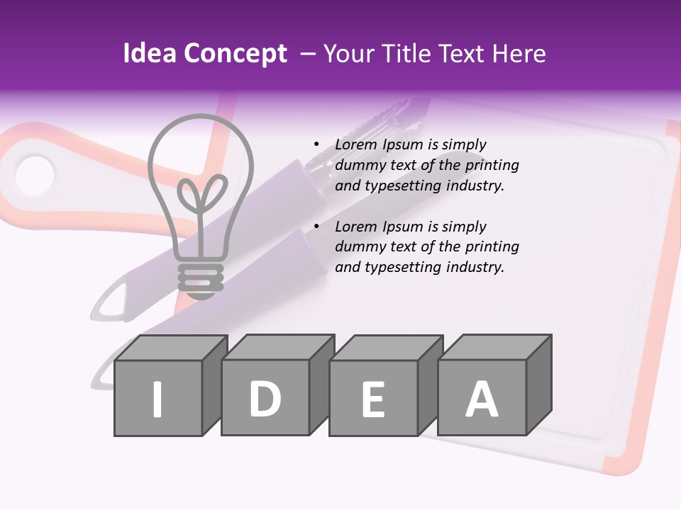 Pattern Slice White PowerPoint Template