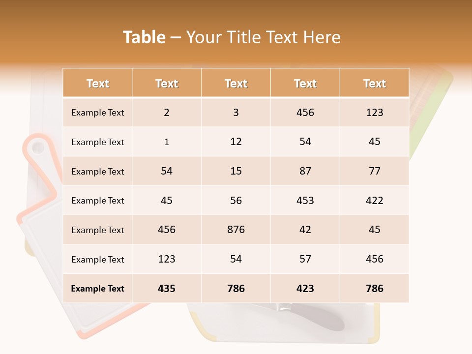 Utensil Nobody Prepare PowerPoint Template