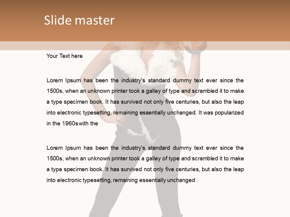 Enthusiasm Slim Black PowerPoint Template