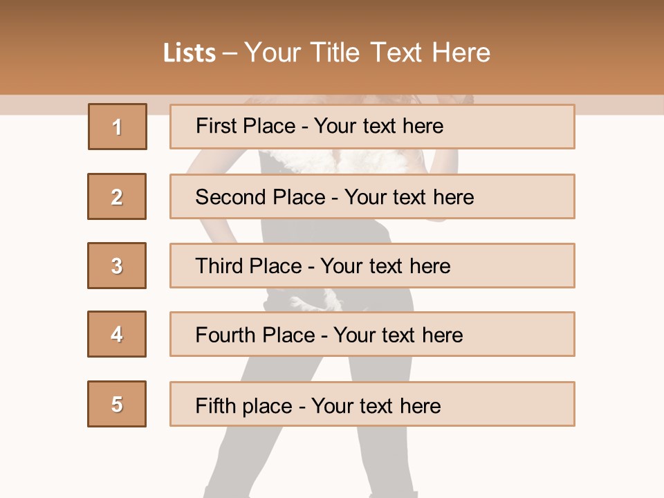 Enthusiasm Slim Black PowerPoint Template