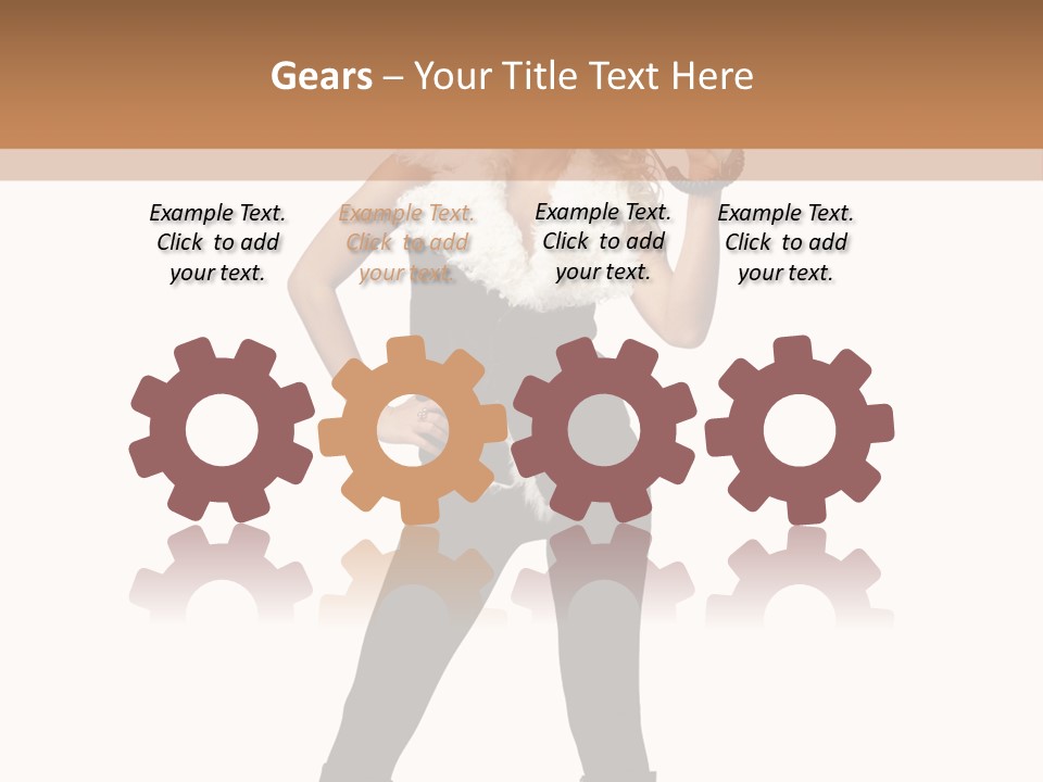 Enthusiasm Slim Black PowerPoint Template