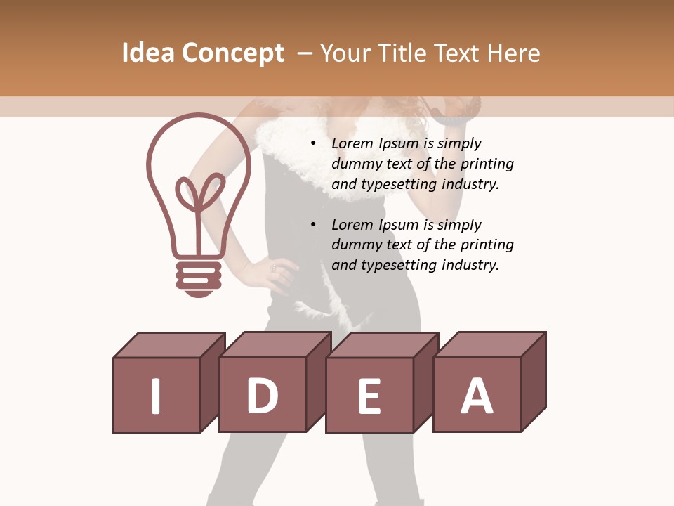 Enthusiasm Slim Black PowerPoint Template