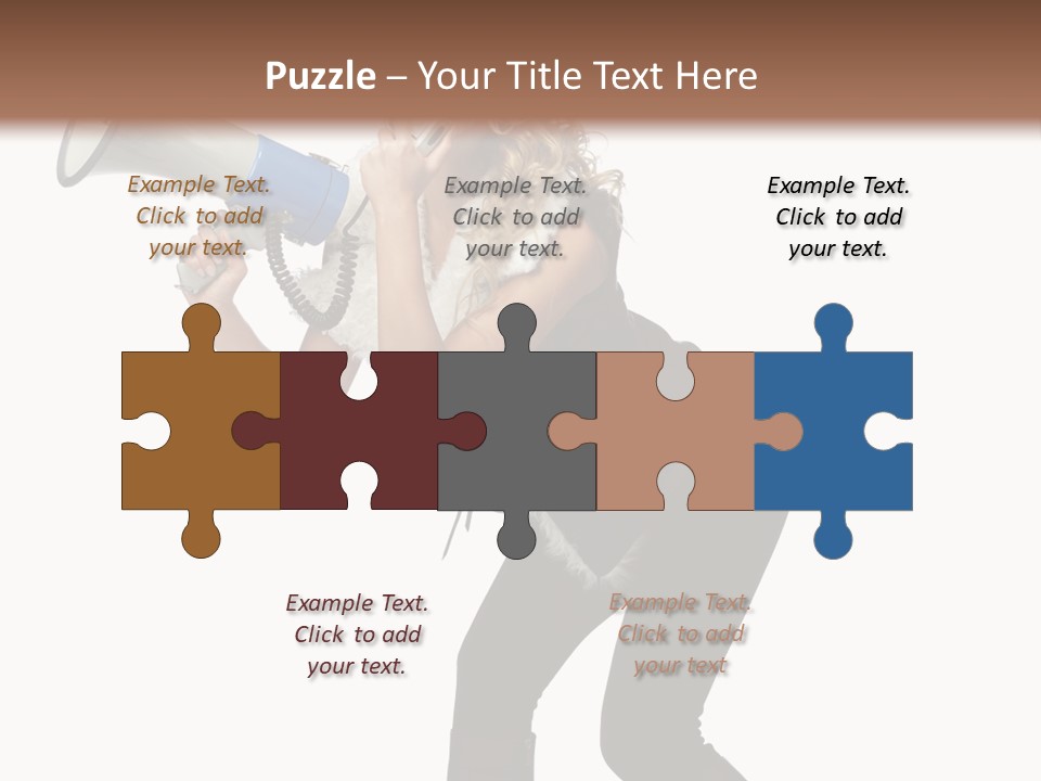Glasses Shouting Beautiful PowerPoint Template