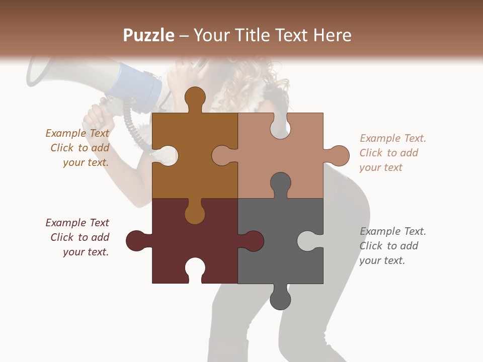 Glasses Shouting Beautiful PowerPoint Template