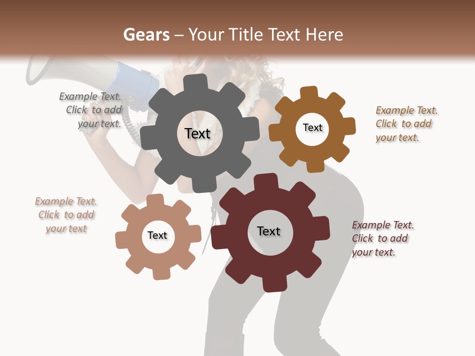 Glasses Shouting Beautiful PowerPoint Template