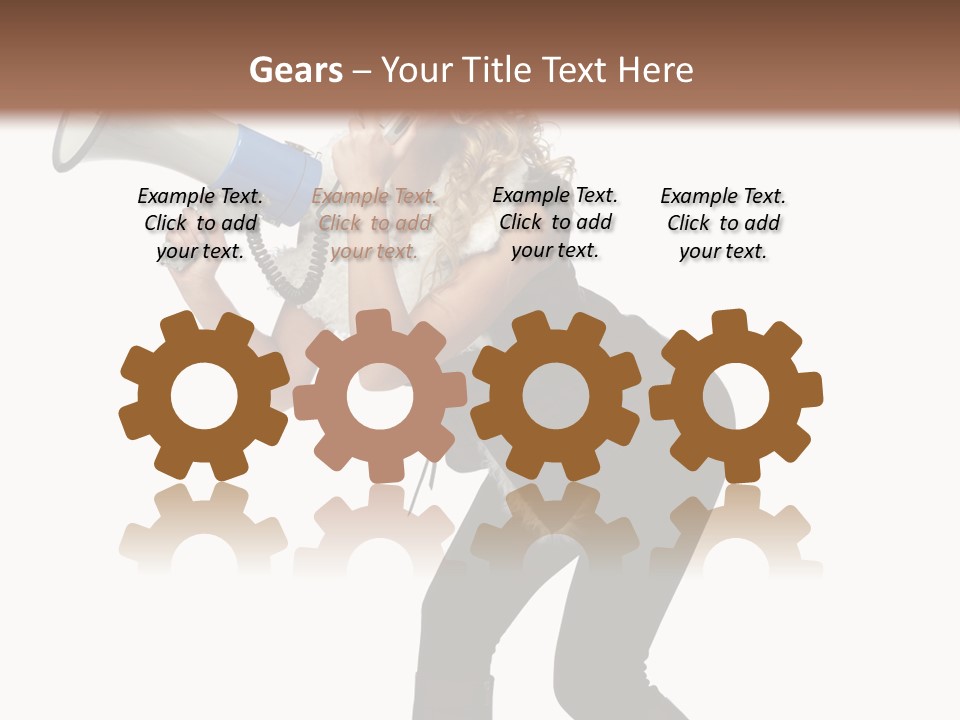 Glasses Shouting Beautiful PowerPoint Template