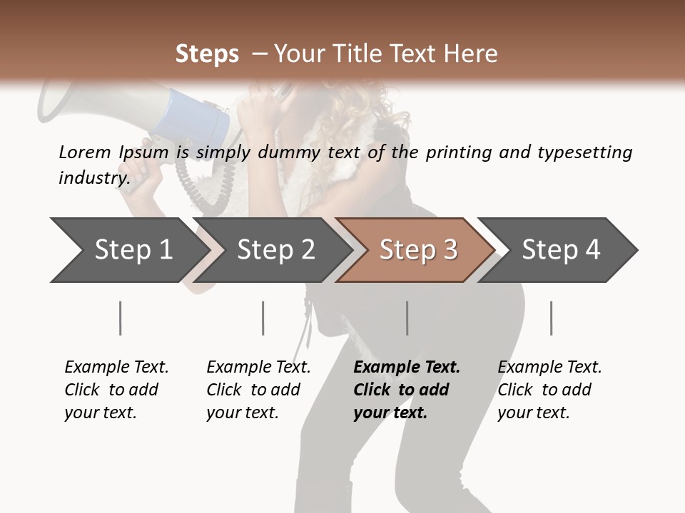 Glasses Shouting Beautiful PowerPoint Template