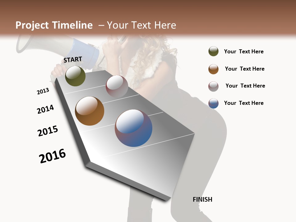 Glasses Shouting Beautiful PowerPoint Template