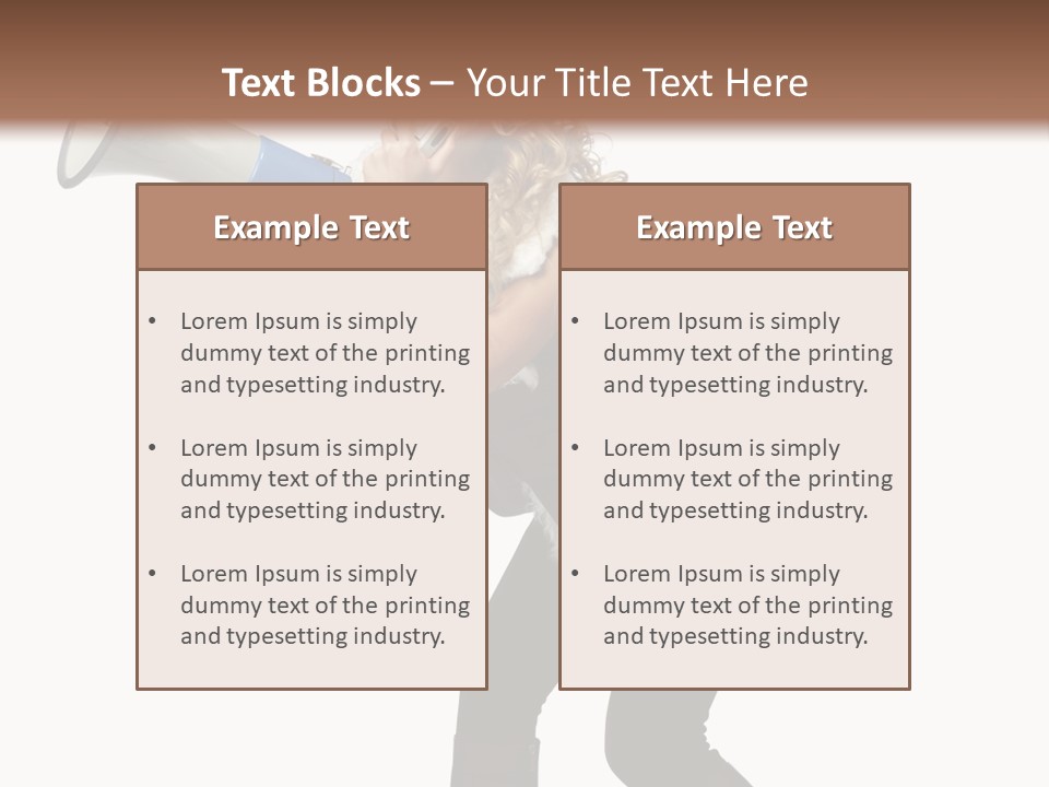 Glasses Shouting Beautiful PowerPoint Template