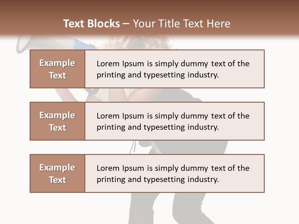 Glasses Shouting Beautiful PowerPoint Template