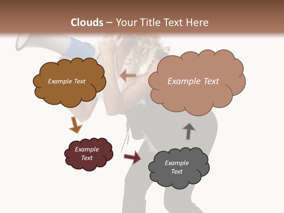 Glasses Shouting Beautiful PowerPoint Template