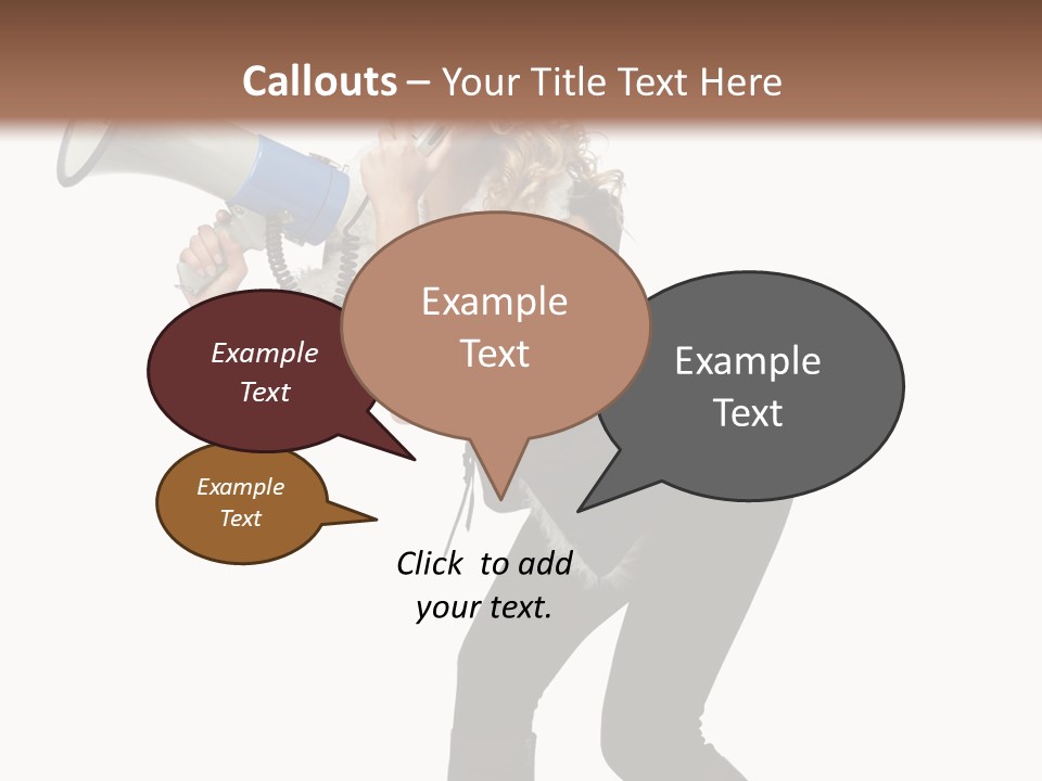 Glasses Shouting Beautiful PowerPoint Template
