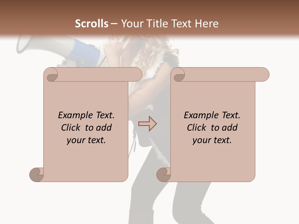 Glasses Shouting Beautiful PowerPoint Template