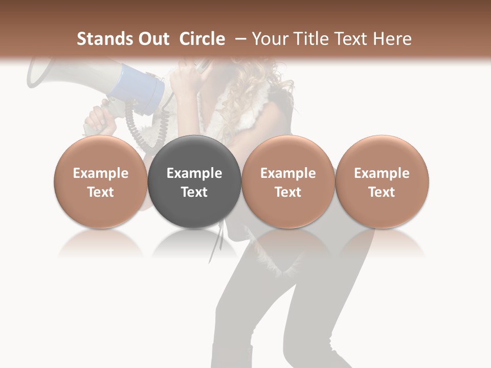 Glasses Shouting Beautiful PowerPoint Template