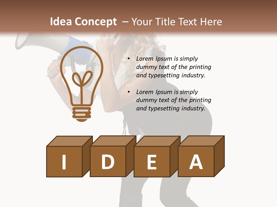 Glasses Shouting Beautiful PowerPoint Template