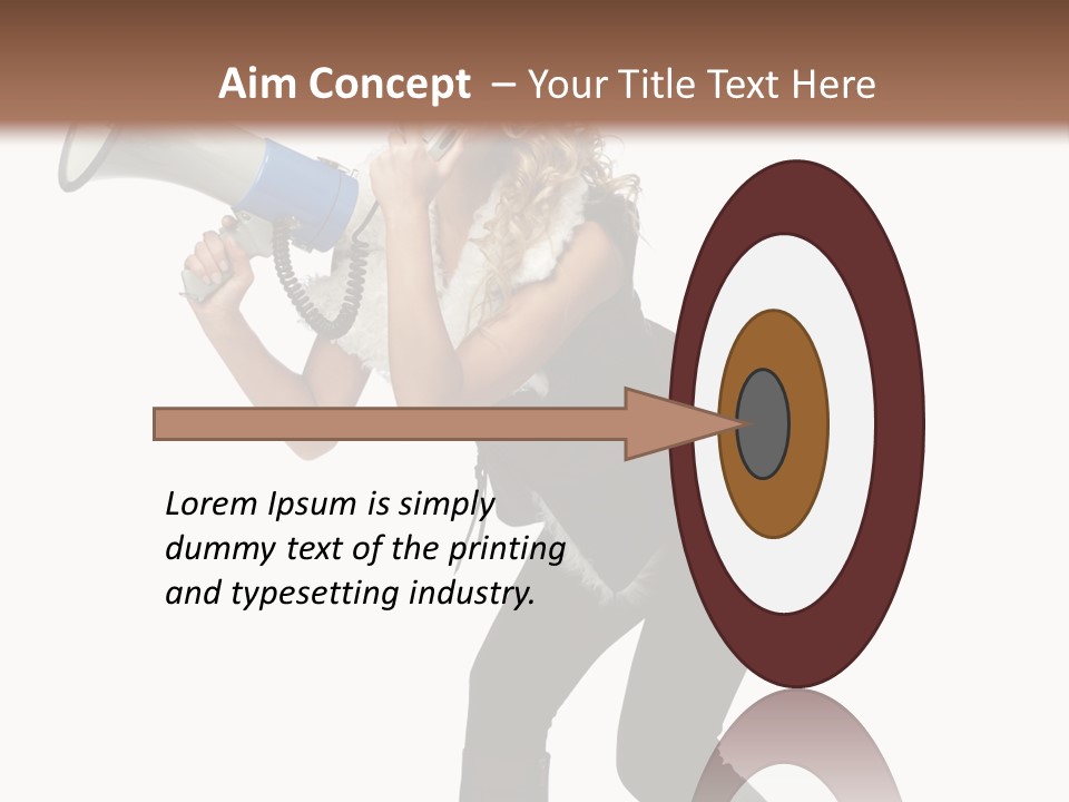 Glasses Shouting Beautiful PowerPoint Template