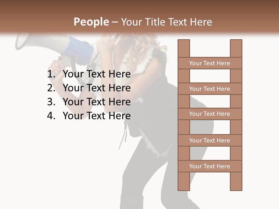 Glasses Shouting Beautiful PowerPoint Template