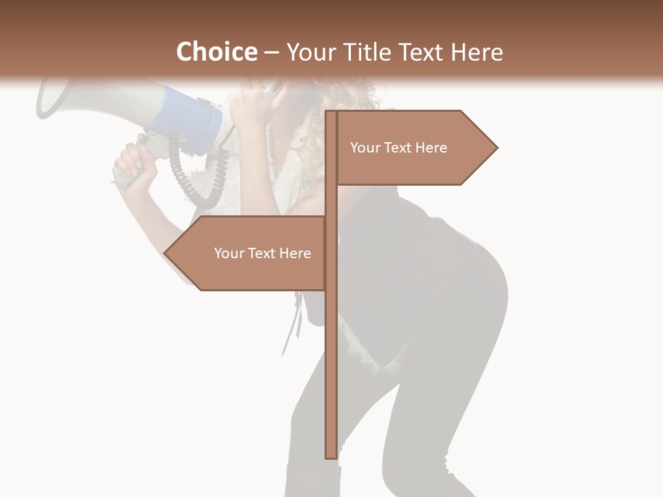 Glasses Shouting Beautiful PowerPoint Template