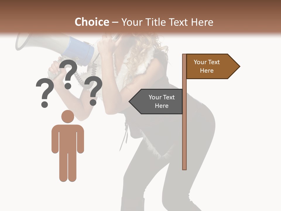 Glasses Shouting Beautiful PowerPoint Template