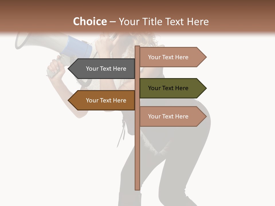 Glasses Shouting Beautiful PowerPoint Template