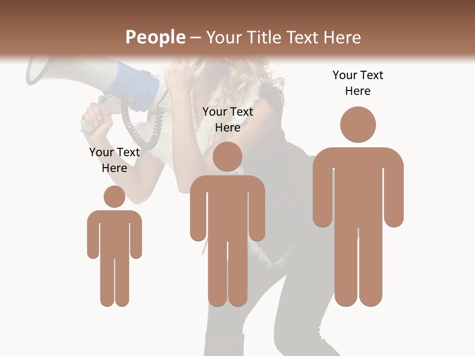 Glasses Shouting Beautiful PowerPoint Template