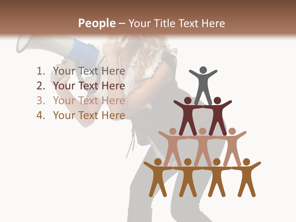 Glasses Shouting Beautiful PowerPoint Template