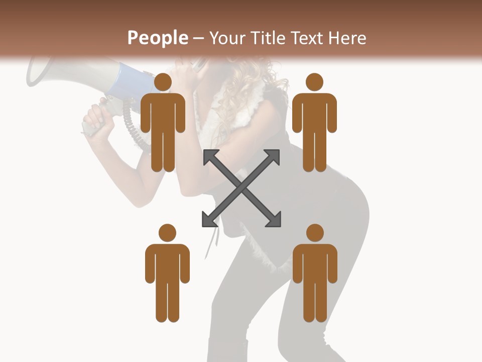 Glasses Shouting Beautiful PowerPoint Template
