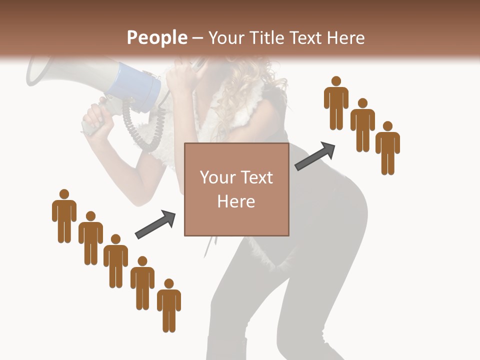 Glasses Shouting Beautiful PowerPoint Template