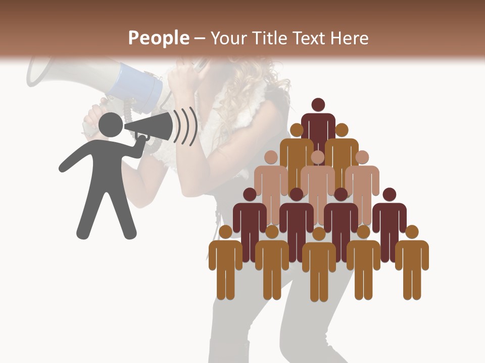 Glasses Shouting Beautiful PowerPoint Template